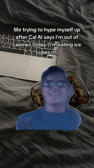 Generated video: Cal AI meme